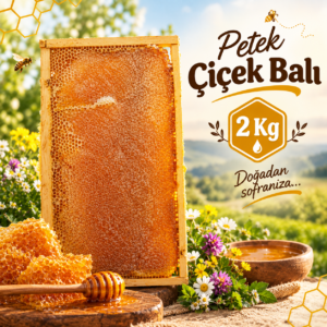 Petek Çiçek Balı (2 Kg)
